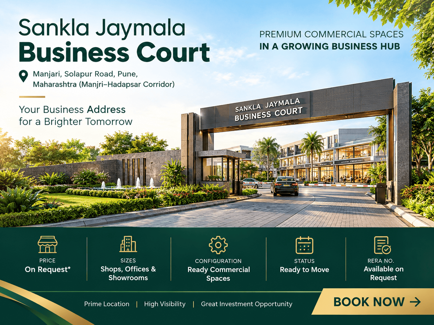 Sankla Jaymala Business Court - Ready Commercial Shops & Offices Manjari Pune